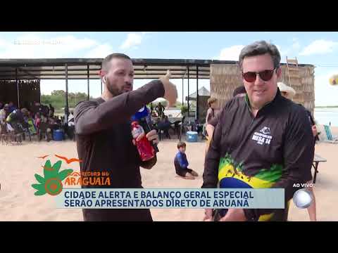 Fred Silveira mostra a movimentação em Aruanã