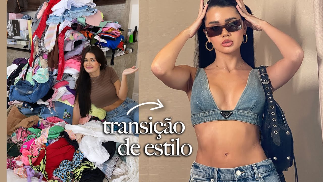 FIZ A LIMPA NO MEU GUARDA-ROUPA! *muita coisa*