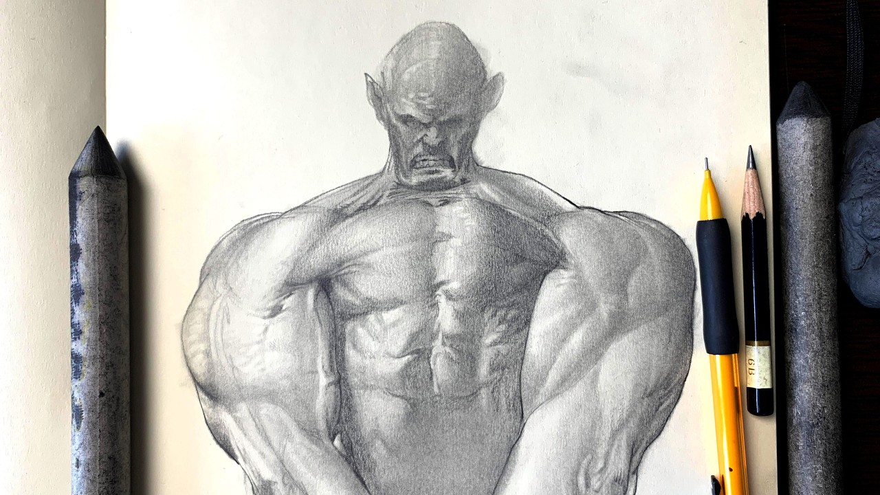 Shut up and draw! Real time drawing- 90 mins in sketchbook