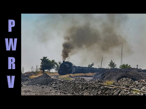 Chinese Railways - Fuxin's SY 上游 Class 2-8-2's Working Trains from Wulong Mine to the Spoil Dump