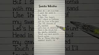 the neighbourhood sweater weather lyrics part 1 #sweaterweather #lyrics