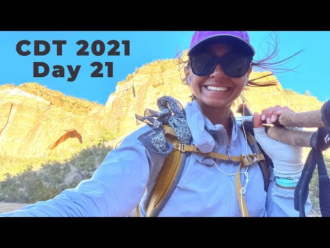 Continental Divide Trail 2021 thru-hike Day 21 // scrambling down a cliff! Narrows Rim Trail