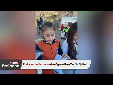 Erzincan Jandarmasından Öğrencilere Trafik Eğitimi