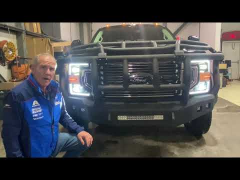 F450 Limited Featuring Road Armor, Rigid Lights and Ford Accessories Strobe Kit.
