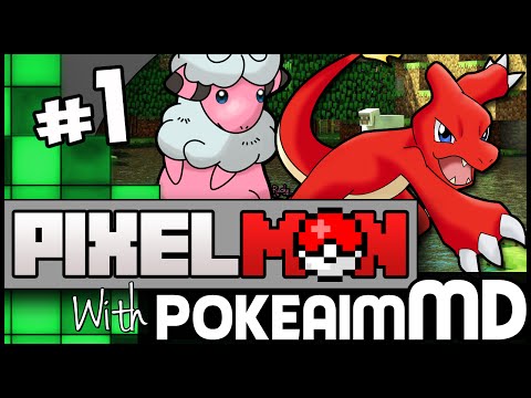 Minecraft Pixelmon Green w/ PokeaimMD, Gator & steve! Ep 1 - FABIO