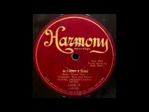 Without A Song by Hotel Pennsylvania Music, 1930