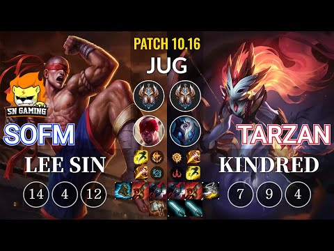 SN SofM Lee Sin vs Tarzan Kindred Jungle - KR Patch 10.16