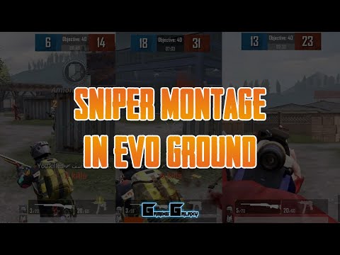 Sniper Montage in Evo-Ground | PUBG Mobile (Emulator)