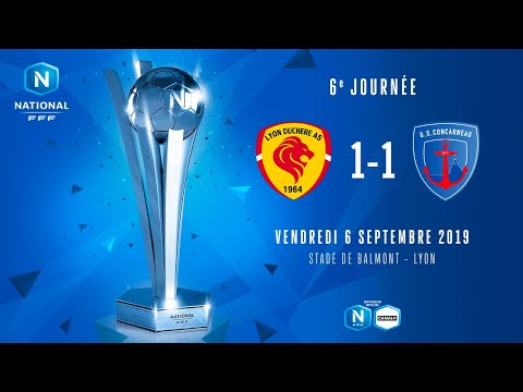 J6 : Lyon Duchère AS – US Concarneau (1-1), le résumé I National FFF 2019-2020
