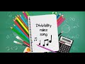 Divisibility Rules Song