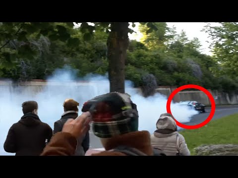 cars drift at city center | Dangerous & Stupid