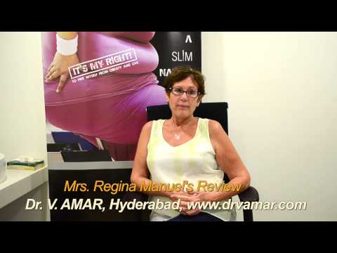 BARIATRIC SURGERY: Mrs. REGINA MANUEL'S REVIEW (1080p, ENGLISH) - Dr. V. AMAR, www.drvamar.com