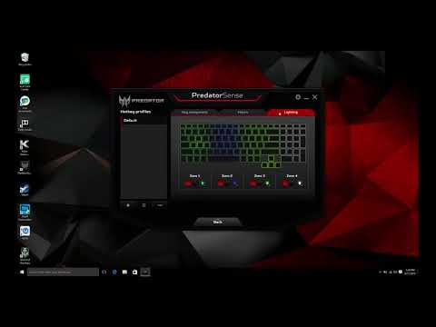 Changing keyboard backlight settings on Predator 17x