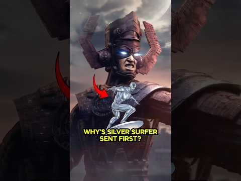 Why Galactus Always Sends Silver Surfer First?🤔 #fantasticfour #galactus #marvel #silversurfer #mcu