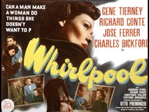 Gene Tierney & José Ferrer in Otto Preminger's "Whirlpool" (1950)