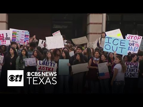 North Texas students hold walkout calling for "ICE out"