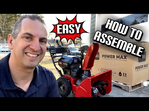 How To Assemble Toro Battery Powered Power Max Snow Blower