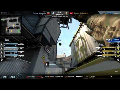 WESG 2016 Grand Final CSGO Day1 Space Soldiers VS Team Kinguin #2(en)