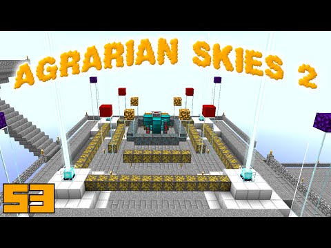 Minecraft Mods Agrarian Skies 2 - BEACON FARMING [E53] (Modded Skyblock)