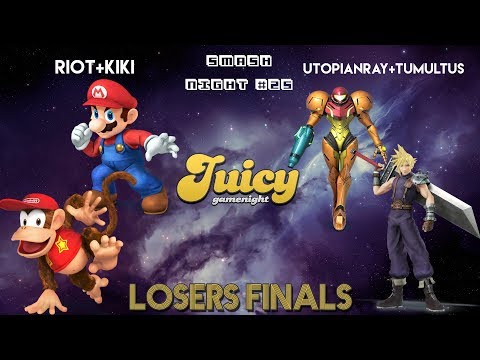 JuicySmashNight #25 - Losers Finals - UtopianRay+Tumultus v. Riot+Kiki