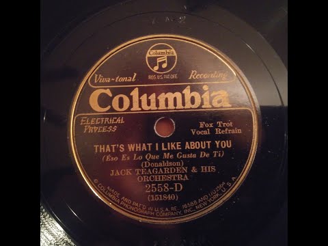 119   Tom’s Covid-19 Shelter Music – Jack Teagarden - That's What I Like About You