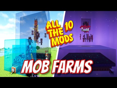 Mob Farm Building & NEW Tricks in All the Mods 10 – Farm Items, XP, and More!