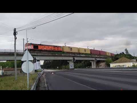 Comboios na Zn do Louriçal - 15abr21 - 1ª Parte