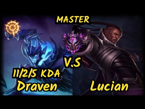 brTT (DRAVEN) vs LUCIAN - 11/2/5 KDA BOTTOM ADC GAMEPLAY - BR Ranked MASTER