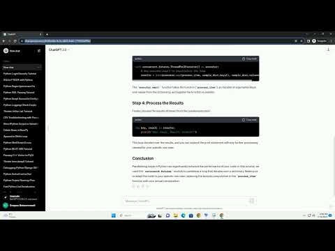 Python How To Parallelize A Loop With Dictionary