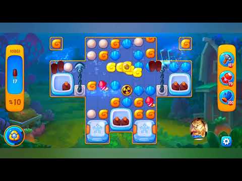 фишдом 2022  #  10861 уровень - прохождение без бустеров # Fishdom,   10861  level - no Boosters.