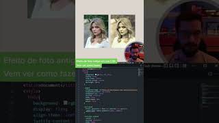 Efeito foto envelhecida só com CSS | Old Pic Effect | CSS Only #shorts