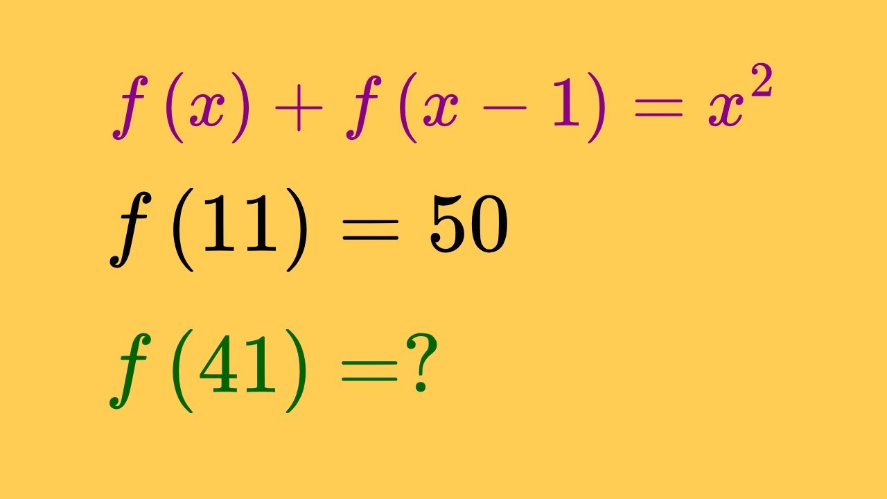 An Interesting Functional Equation