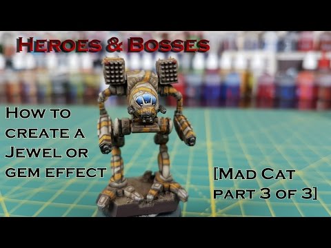 Paint-tech 05 - Creating a Jewel Effect or Gem Effect [Mad Cat part 3 of 3]