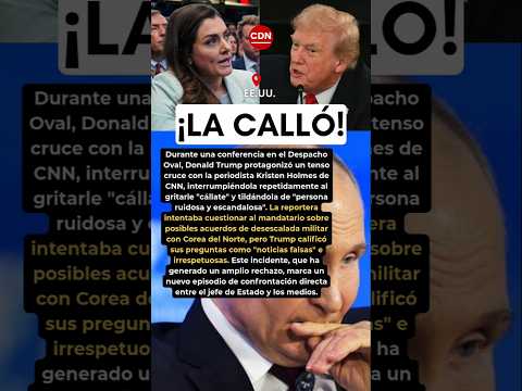 Trump Discute con Reportera Durante Conferencia en el Despacho Oval #shorts