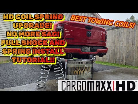 Cargomaxx HD coil spring upgrade and bilstein 5100 shock install and overview! | Ram 1500