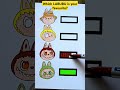 Which LABUBU Is Your Favourite Shorts Art Labubu Drawing Papercraft Game Trending