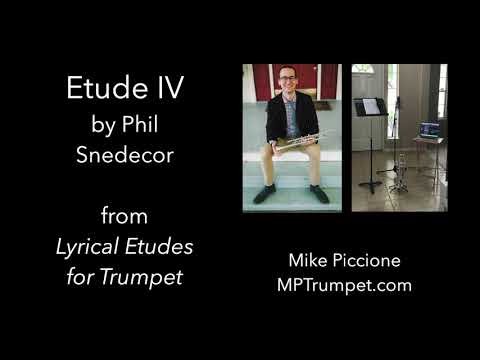 Snedecor Lyrical Etudes for Trumpet - Etude 4