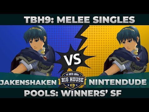 Jakenshaken vs Nintendude - Pools Winners' Semifinals: Melee Singles - TBH9 | Marth vs Marth
