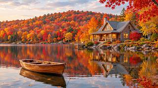 Beautiful October Autumn Forest 4K 🍁 Peaceful Nature Sounds, Healing Music & Deep Relaxation #2
