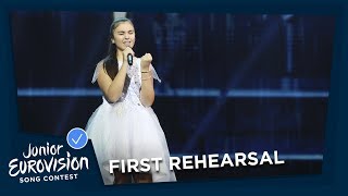 Marija Spasovska - Doma - First Rehearsal -  F.Y.R. Macedonia - Junior Eurovision 2018 🇲🇰