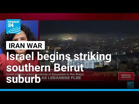 Israeli army announces start of airstrikes on southern Beirut suburb • FRANCE 24 English