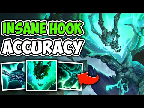 HARD SMURFING IN CHALLENGER WITH THRESH! INSANE HOOK ACCURACY - League of Legends