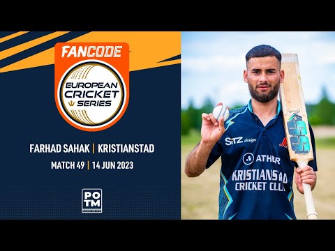 POTM: F.Sahak - KRS vs JCC| Highlights | FanCode ECS Sweden | 14 June 2023 | ECS23.464