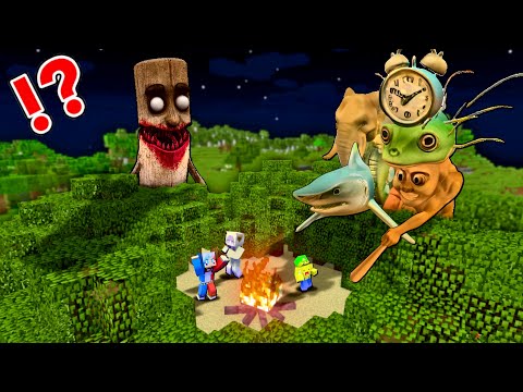 恐怖のイタリアンブレインロットが徘徊する森で100日サバイバルをした結果…⁉️😱【マイクラ マインクラフト】ぽっぴんず