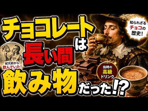 チョコレートは長い間飲み物だった!?｜3000年のうち2800年は飲み物だった衝撃の事実