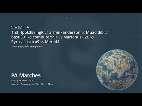 Planetary Annihilation 9 way Free for All with Commentary from brianpurkiss