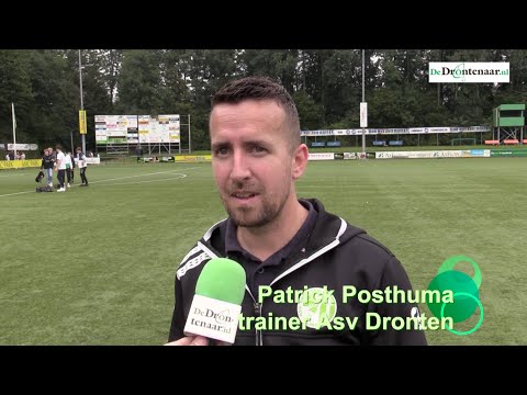 Trainer Patrick Posthuma na Asv Dronten - Unicum 5-0