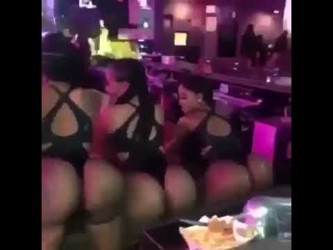 Strippers in Strip Club Big Booty Twerk In Group