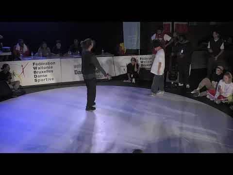 Nadja (NOR) vs K-Yoo (FRA) | 2021 WDSF European Championship Hip hop U21 - First Round