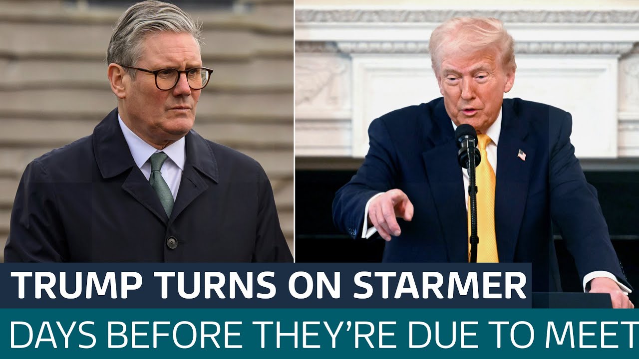 Starmer 'hasn't done anything' to stop Ukraine War, Trump says | ITV News